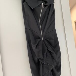 Nicole Bakti Black Dress with Gold Zipper